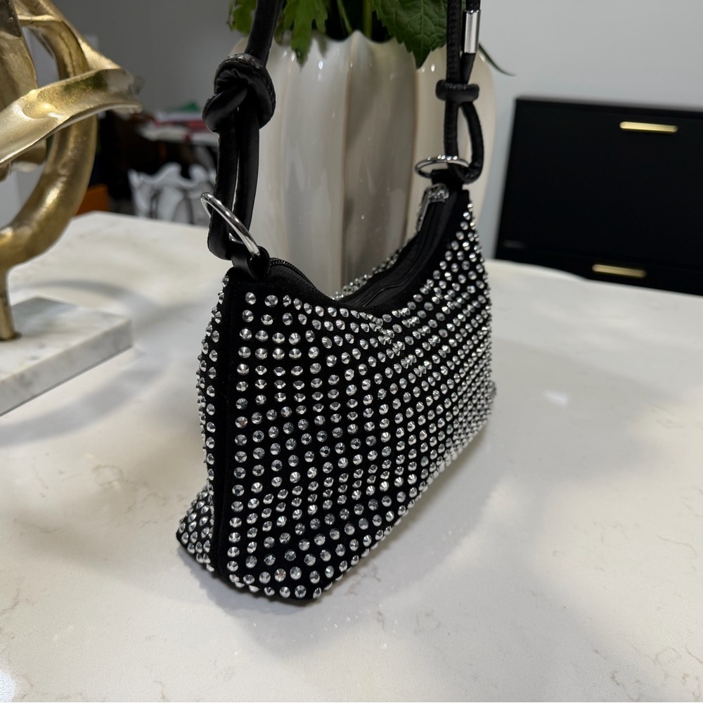Rhinestone Mini Shoulder Bag Y2K - Picture 6 of 9